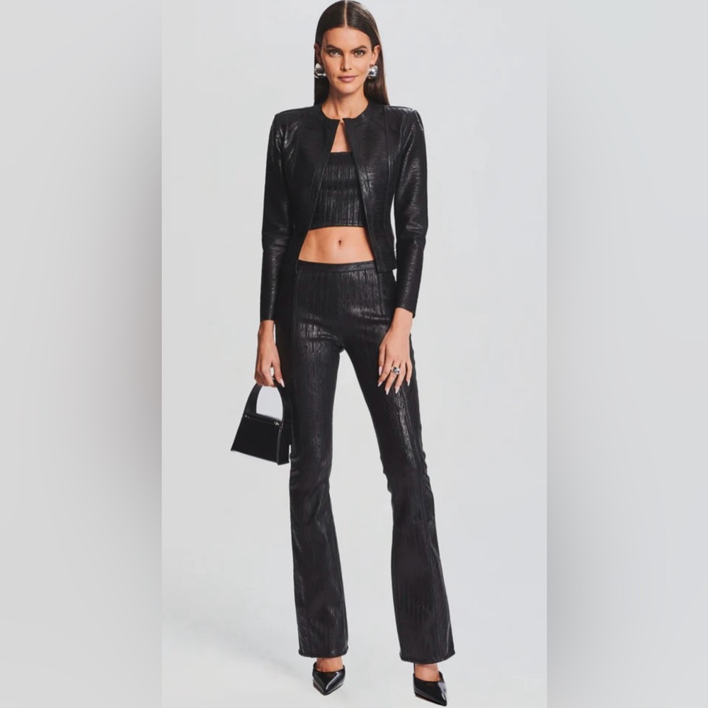 Retrofete Black Coated Pant